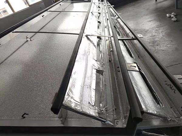 Aluminum foil insulation facing for train