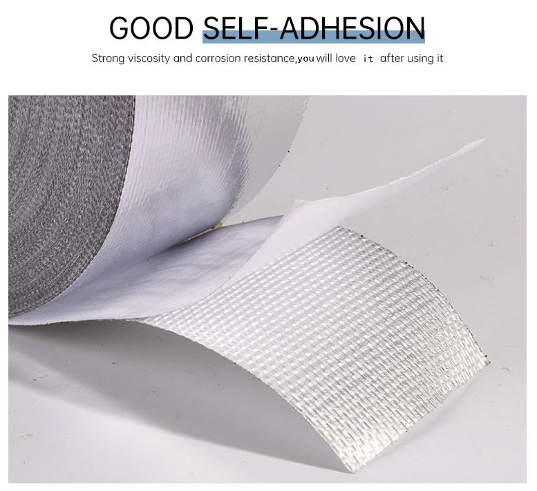 Features of Aluminum Foil Fiberglass Cloth Tape, Good Self-Adhesion,
Strong viscosity and corrosion resistance,you will love it after using it