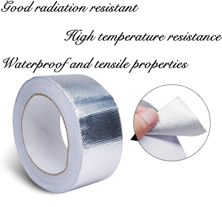 high quality HVAC aluminum foil tape, Good radiation resistant, high temperature resistance, waterproof and tensile properties