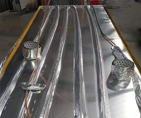 refrigeration tape are used to attach tubes of thermal exchange