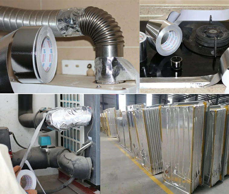 Aluminum Foil Tapes Used for seal, repair and protect the joints