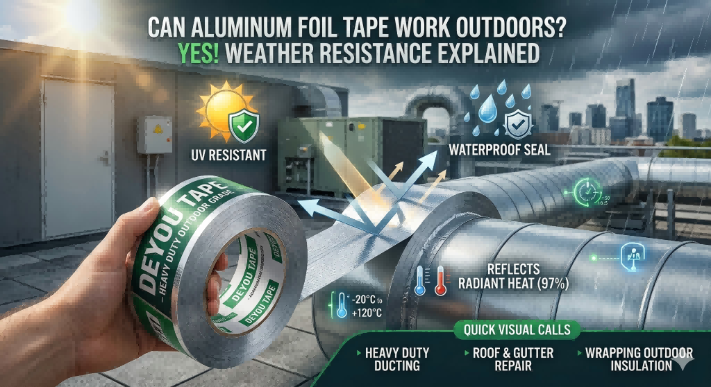 Can Aluminum Foil Tape Be Used Outdoors? Weather Resistance Explained