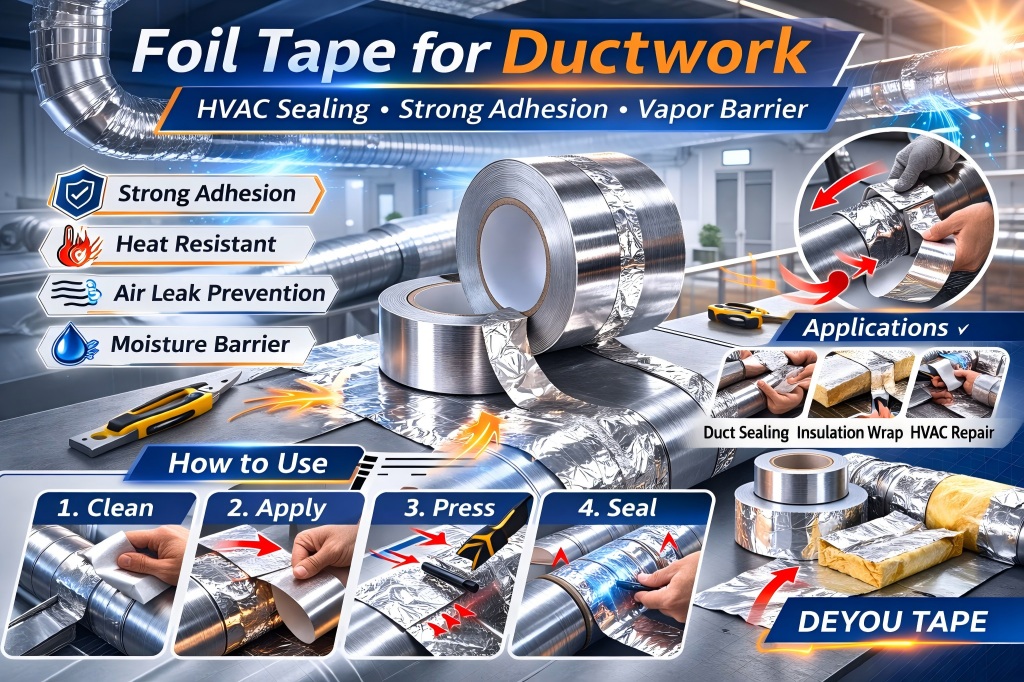 Foil Tape for Ductwork: How to Use It Correctly for HVAC Sealing