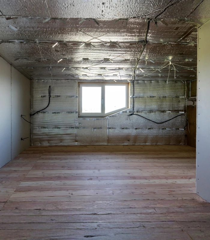 Sealing cold store insulation