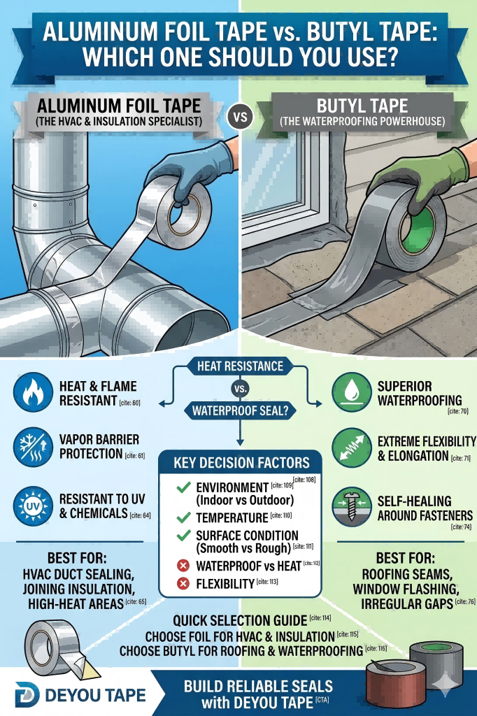 Aluminum Foil Tape vs. Butyl Tape: Which One Should You Use?